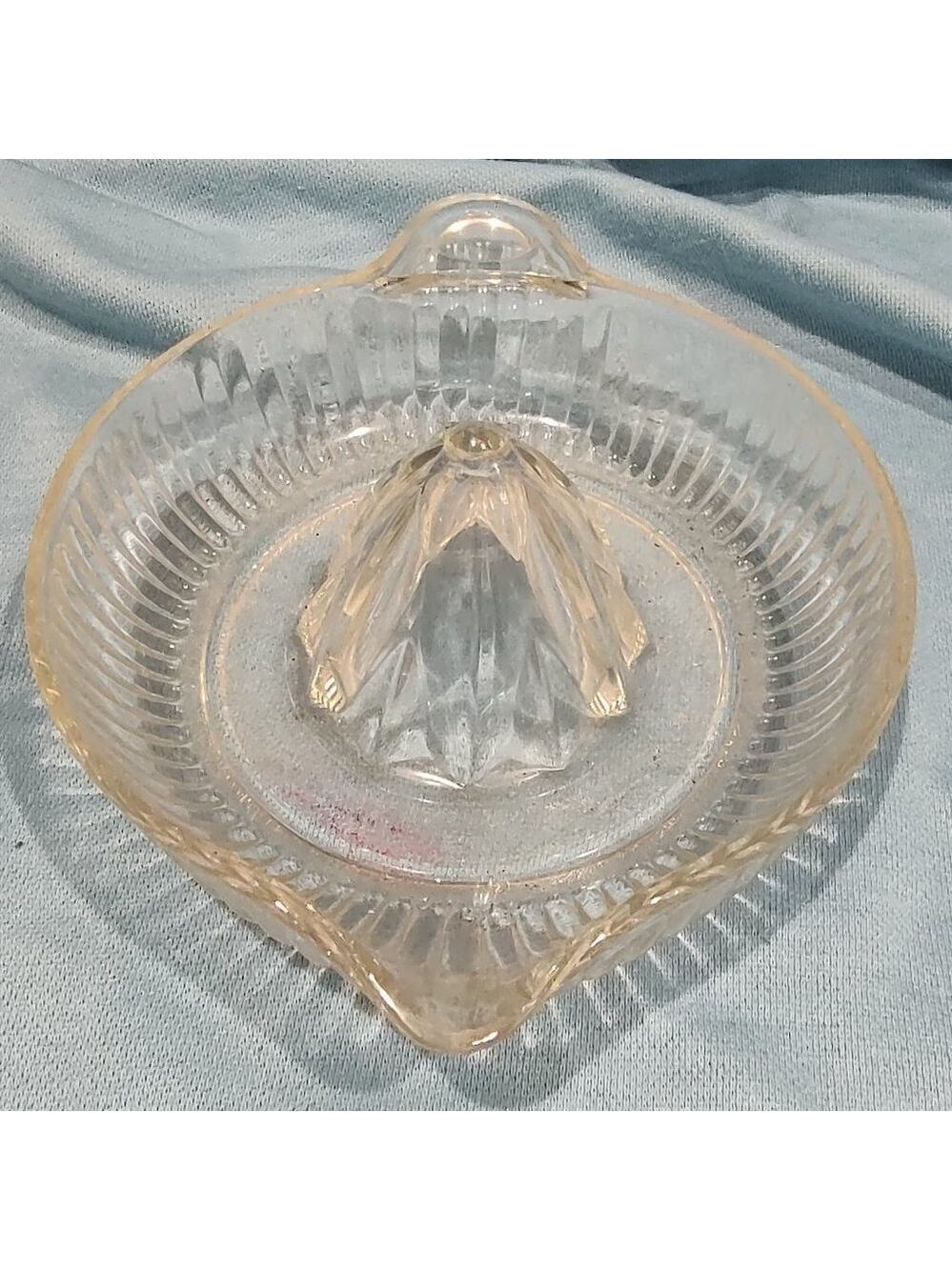Vintage Glass Juicer Clear Pour Spout Handle - Picture 2 of 8